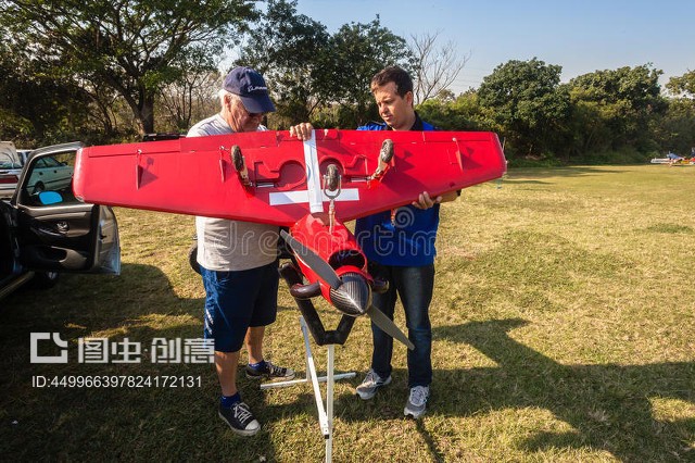 型號飛機紅色檢定飛行員Model Plane Red Check-Up Pilots