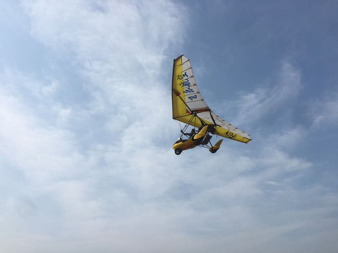 橫店,動力三角翼飛行,上帝視角俯瞰江山