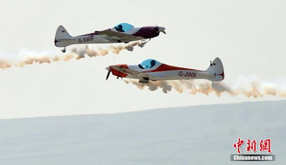 沈陽(yáng)法庫(kù)國(guó)際飛行大會(huì)開幕 飛行員表演特技
